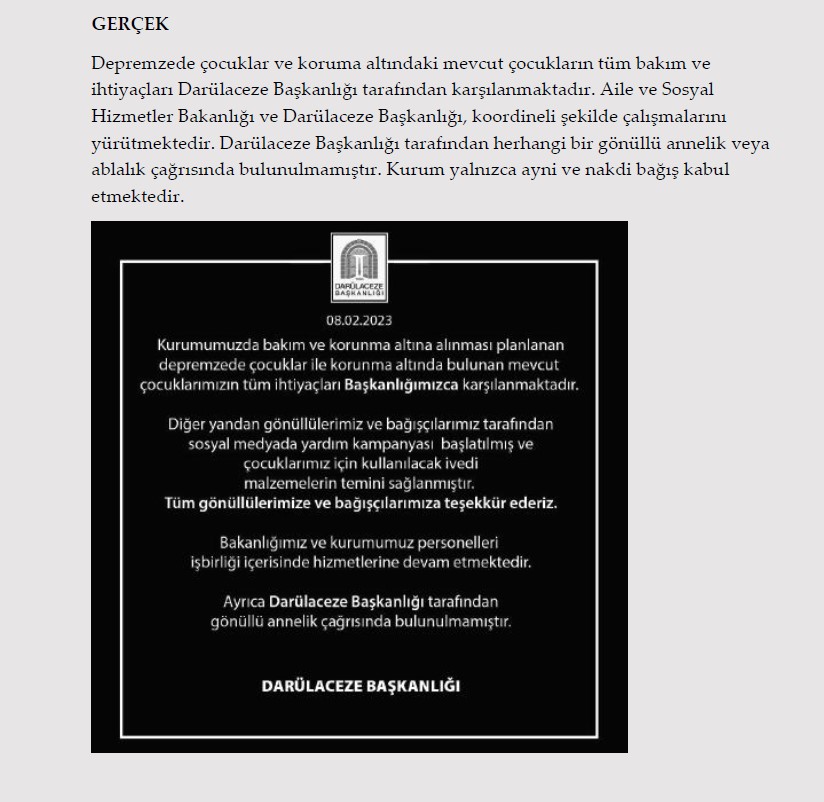 Millet acısını yaşarken onlar algı operasyonu yaptı! İşte Kahramanmaraş depremi ile ilgili yalanlar ve gerçekler
