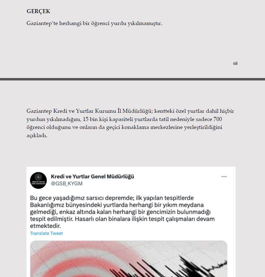 Millet acısını yaşarken onlar algı operasyonu yaptı! İşte Kahramanmaraş depremi ile ilgili yalanlar ve gerçekler