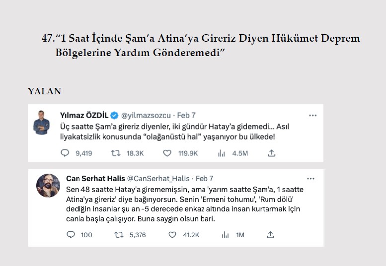 Millet acısını yaşarken onlar algı operasyonu yaptı! İşte Kahramanmaraş depremi ile ilgili yalanlar ve gerçekler