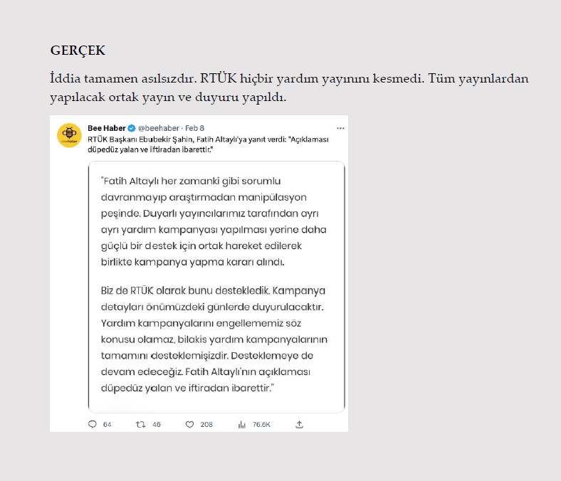 Millet acısını yaşarken onlar algı operasyonu yaptı! İşte Kahramanmaraş depremi ile ilgili yalanlar ve gerçekler