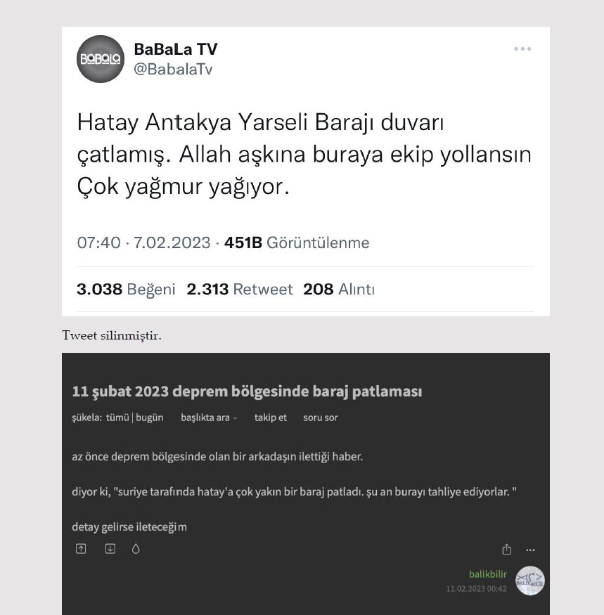 Millet acısını yaşarken onlar algı operasyonu yaptı! İşte Kahramanmaraş depremi ile ilgili yalanlar ve gerçekler