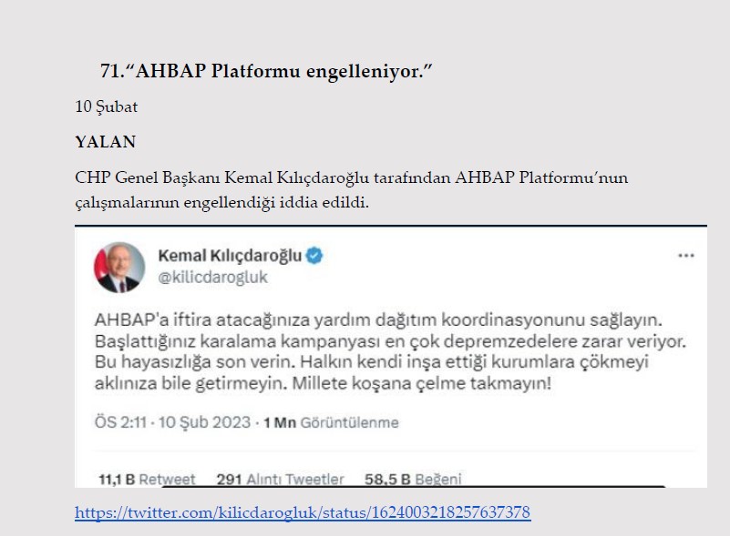 Millet acısını yaşarken onlar algı operasyonu yaptı! İşte Kahramanmaraş depremi ile ilgili yalanlar ve gerçekler