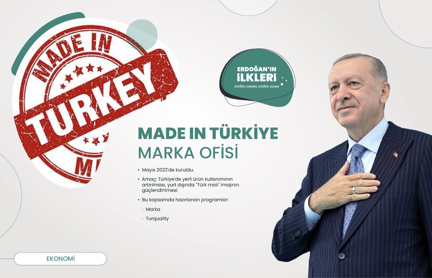 ’İlk kez’ Başkan Erdoğan liderliğinde Türkiye’ye kazandırılan 500 proje!