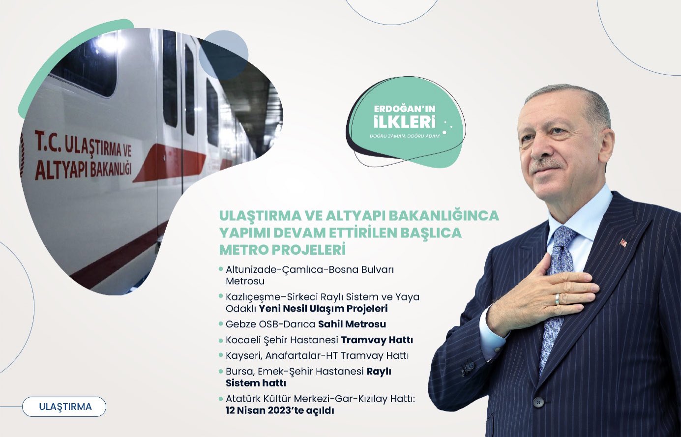 ’İlk kez’ Başkan Erdoğan liderliğinde Türkiye’ye kazandırılan 500 proje!