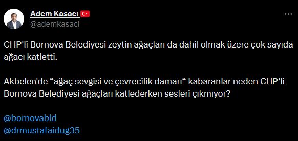 CHP’li Bornova Belediyesi’nden ağaç katliamı! Akbelen’de ’çevreci’ tiyatrosu oynayan muhalefet sessiz