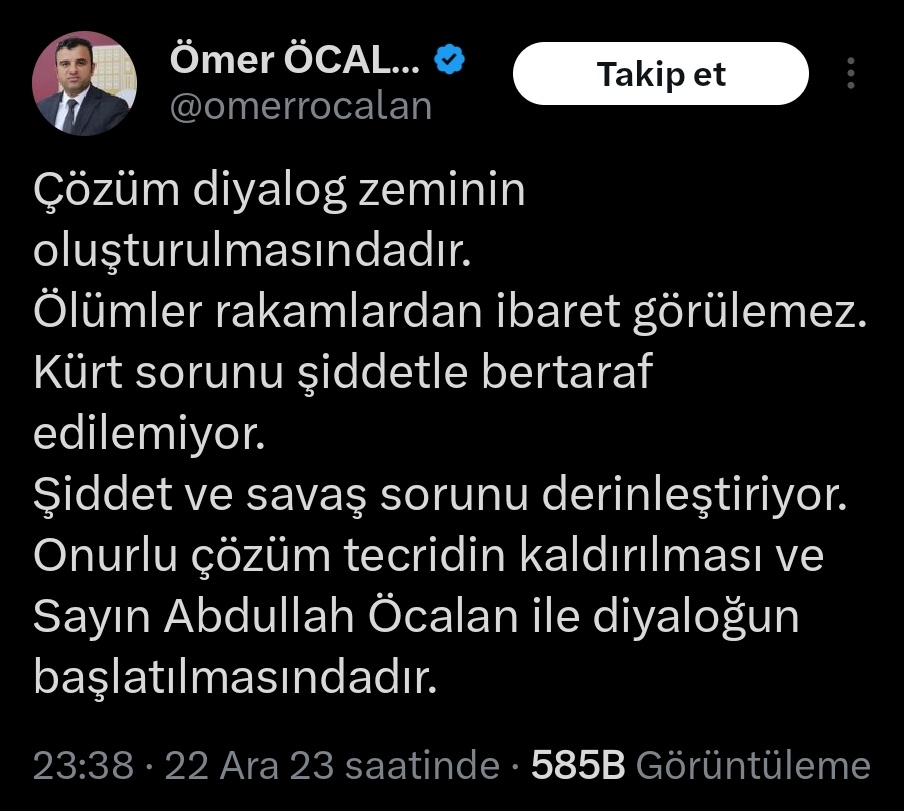 CHP’nin ittifak ortağı DEM’den küstah tehdit! Terör örgütü elebaşı Öcalan vurgusu yaparak…
