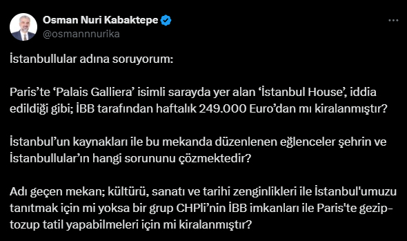 İstanbullular dertte İmamoğlu CHP’lilerle after partide: 7 günlük kirası 250 bin euro! Tüm masraflar İBB bütçesinden