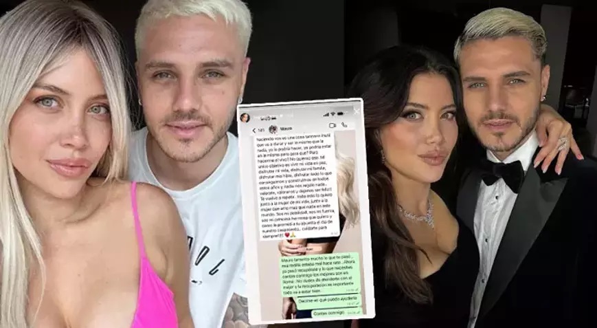 Wanda Nara'dan Icardi'ye geçmiş olsun mesajı geldi! Sosyal medyadan böyle paylaştı