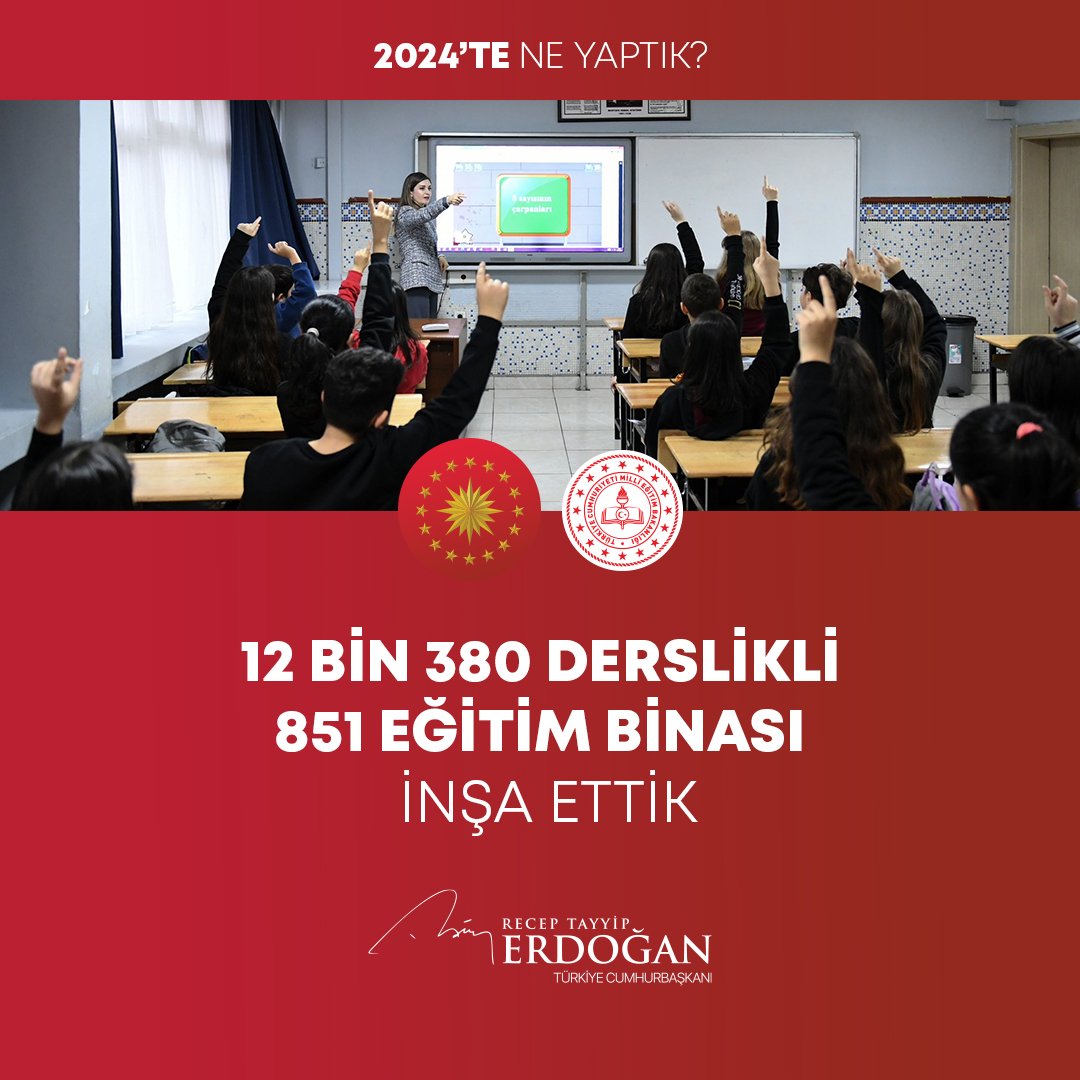 Son dakika! Başkan Erdoğan, 2024’te yapılan hizmetleri tek tek paylaştı: Gece gündüz demeden aşkla çalıştık