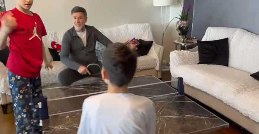 İzzet Yıldızhan'ın çocuklarıyla pazar paylaşımı! Ev hallerini böyle paylaştı...