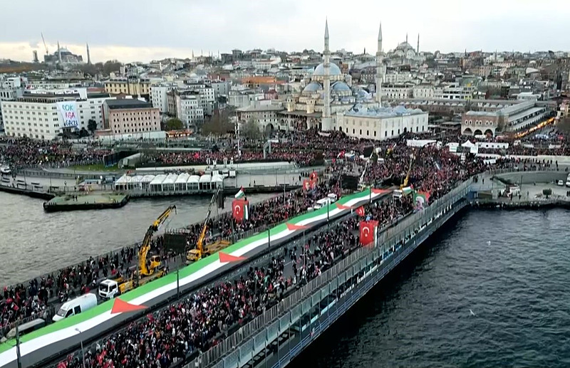 SON DAKİKA… Yüz binler Filistin için tek yürek! İstanbul’da Gazze kıyamı: Tarihi görüntüler…