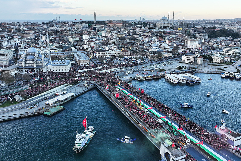 SON DAKİKA… Yüz binler Filistin için tek yürek! İstanbul’da Gazze kıyamı: Tarihi görüntüler…