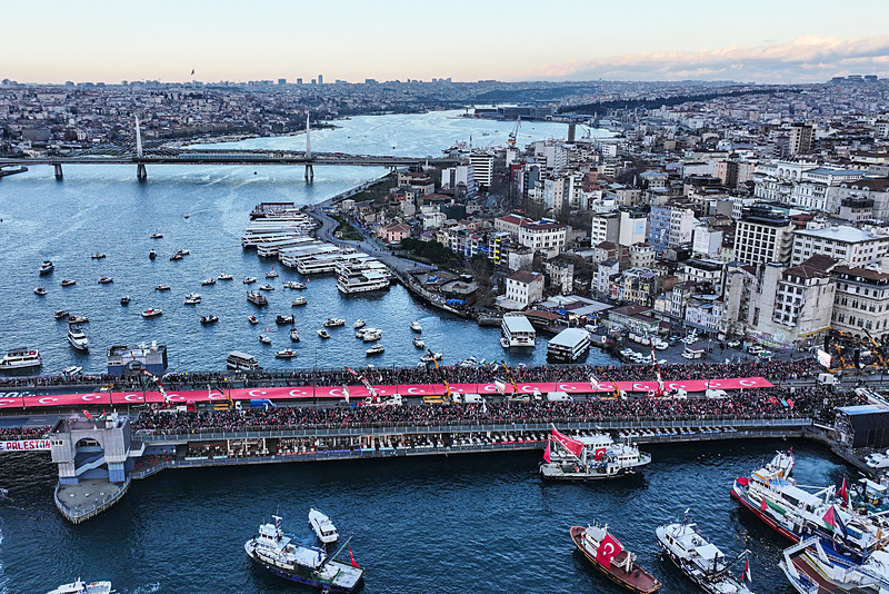 SON DAKİKA… Yüz binler Filistin için tek yürek! İstanbul’da Gazze kıyamı: Tarihi görüntüler…