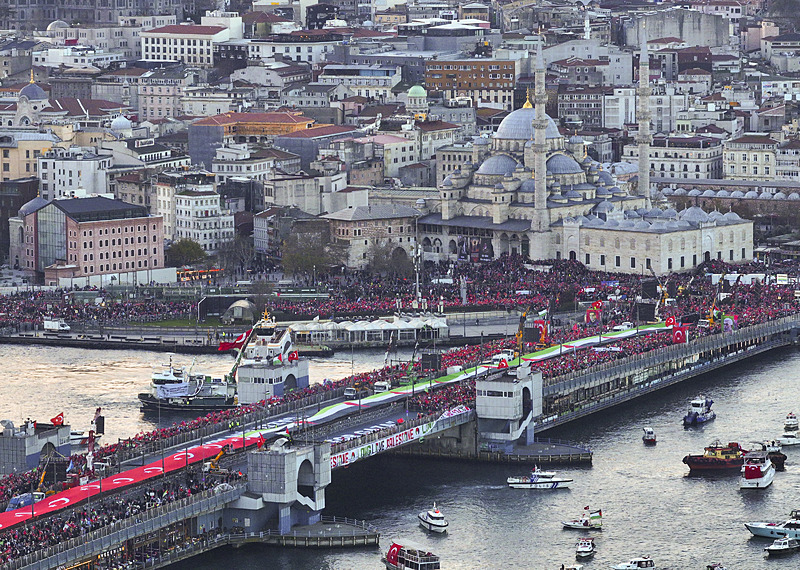 SON DAKİKA… Yüz binler Filistin için tek yürek! İstanbul’da Gazze kıyamı: Tarihi görüntüler…