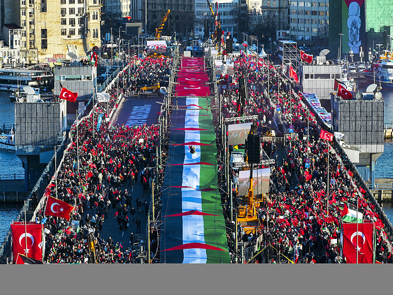 SON DAKİKA… Yüz binler Filistin için tek yürek! İstanbul’da Gazze kıyamı: Tarihi görüntüler…