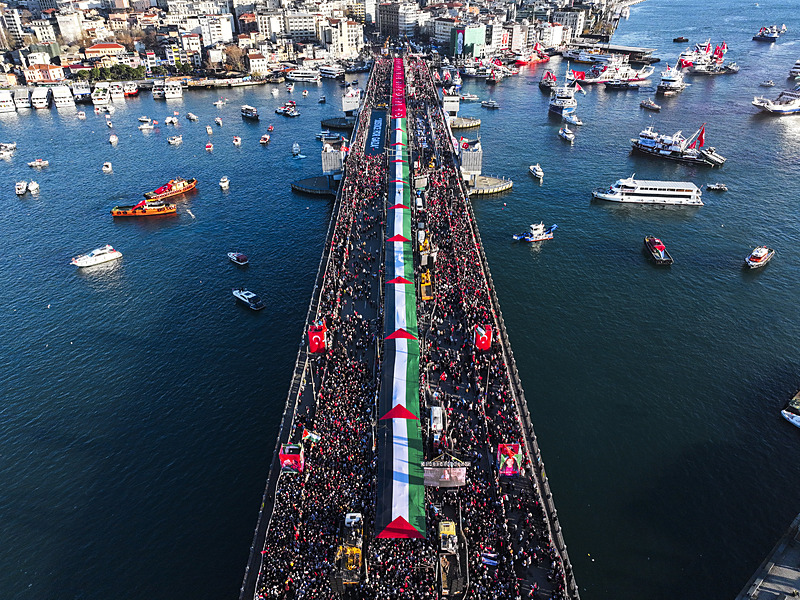 SON DAKİKA… Yüz binler Filistin için tek yürek! İstanbul’da Gazze kıyamı: Tarihi görüntüler…