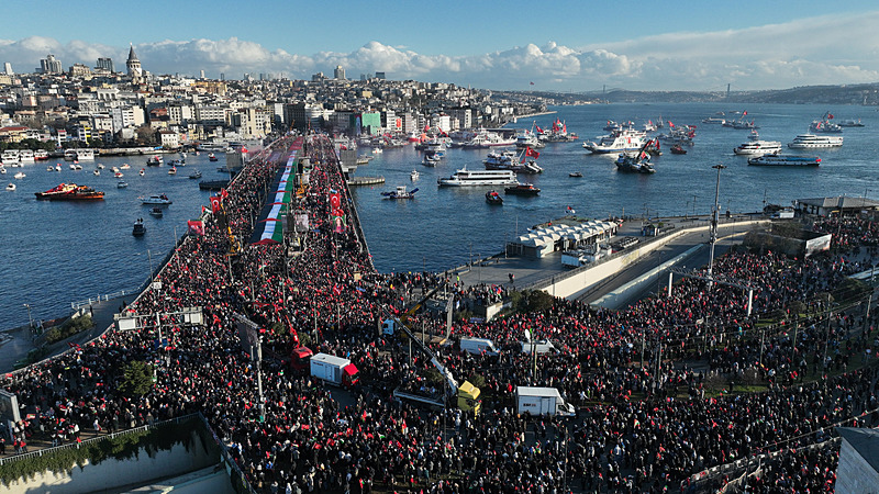 SON DAKİKA… Yüz binler Filistin için tek yürek! İstanbul’da Gazze kıyamı: Tarihi görüntüler…