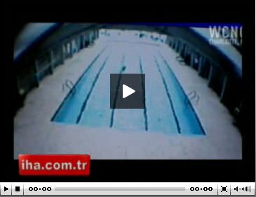 Geyiğin havuz keyfi- VİDEO-1