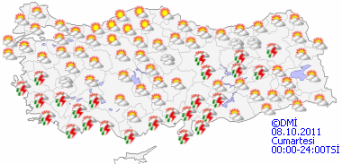 5 günlük haritalı hava tahminleri-5
