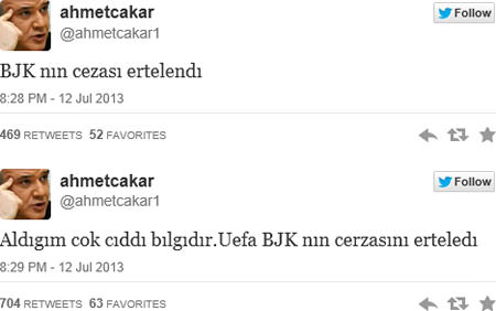 Ahmet Çakar: "UEFA Beşiktaş'ın cezasını erteledi"-1