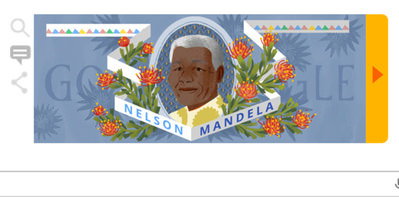 Nelson Mandela Doodle oldu