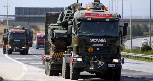 Suriye sınırına tank sevkiyatı