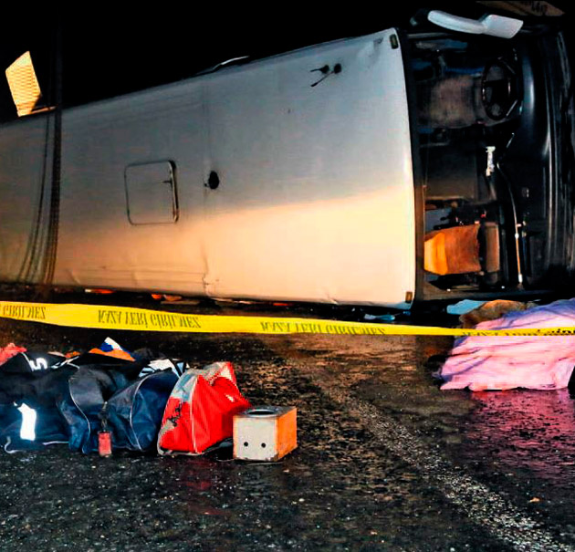 Şoföre dört kez yavaş git dedik