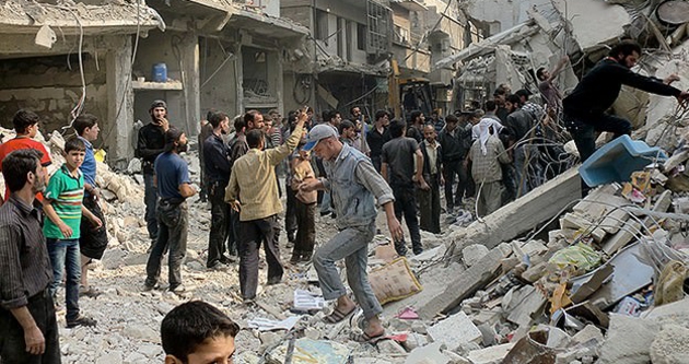 Humus’a varil bombalı saldırı