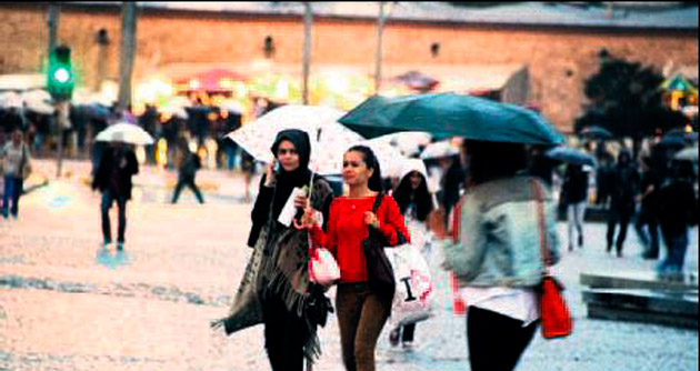 İstanbul’da sağanak ve fırtına alarmı
