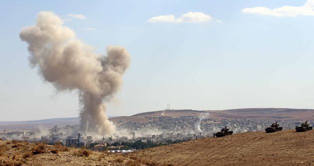 Kobani’de iç bölgelerde şiddetli çatışma