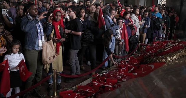 Anıtkabir’e ziyaretçi akını