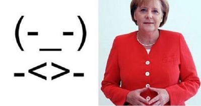 Angela Merkel’in smileyini yaptılar