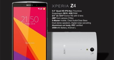 Sony Xperia Z4’ün özellikleri netleşiyor