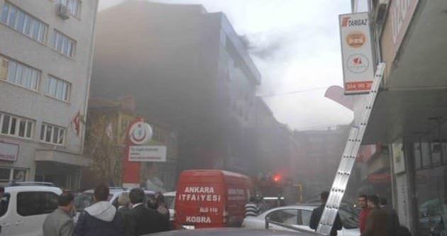 Ankara Halk Sağlığı Müdürlüğü’nde yangın paniği