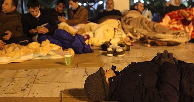 Suriyeli sığınmacılardan Atina protestosu