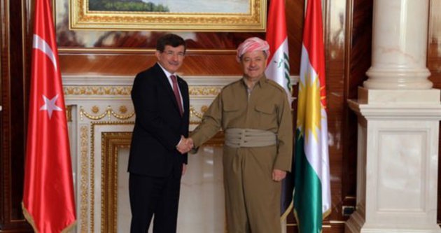 Davutoğlu Barzani’yi Türkiye’ye davet etti