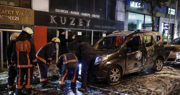 İstanbul’da araçlar kundaklandı!