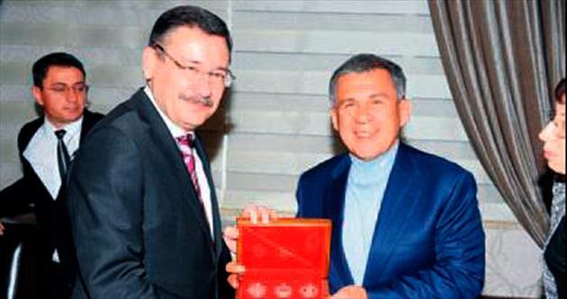 Gökçek, Tataristan Cumhurbaşkanı’nı ağırladı