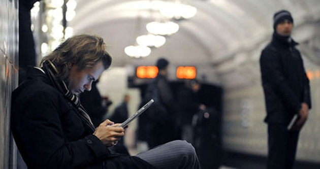 Moskova metrosunda bedava internet