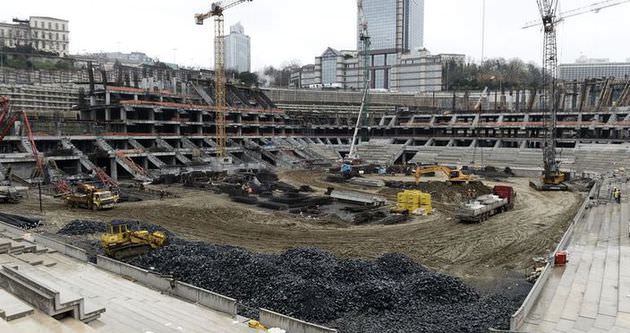 Vodafone Arena’nın çatı inşaatına başlandı