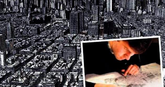 Bütün bir şehri ezbere çiziyor