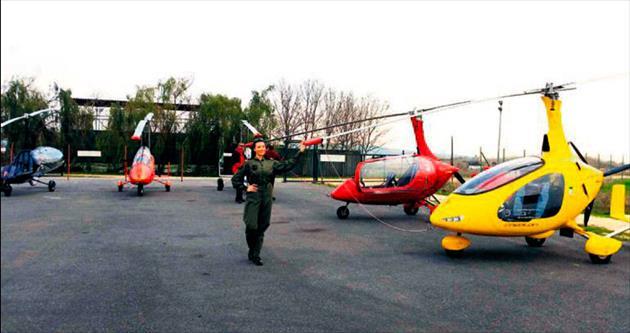 İlk kadın gyrocopter pilotu diyabetliler için uçtu