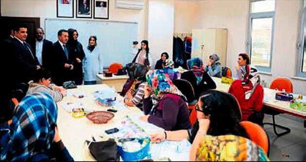 Başkan Çetin’den hanımlara ziyaret