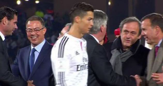 Ronaldo, Platini’nin yüzüne bile bakmadı