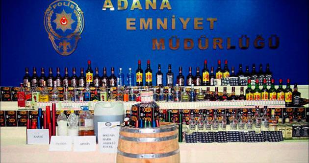 Adana’da kaçak içki şebekesine ağır darbe