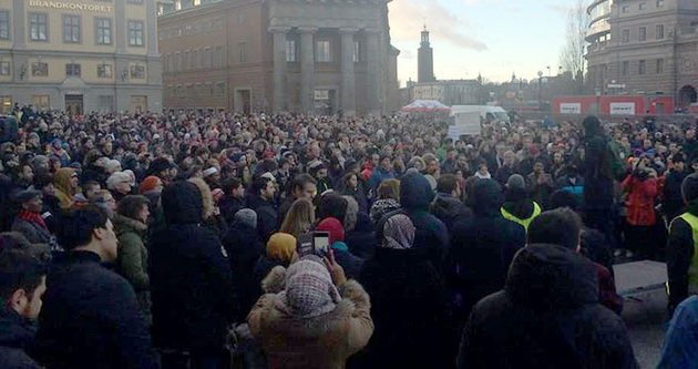 İsveçli müslümanlardan protesto