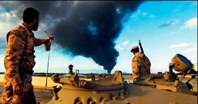 Libya jetleri Yunan tankerini hedef aldı