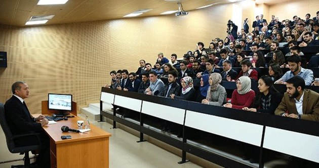 Cumhurbaşkanı Erdoğan YBÜ’nde ders verdi