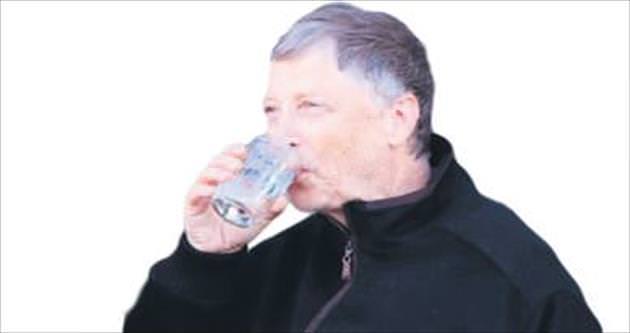 Bill Gates kanalizasyon suyu içti