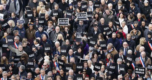 Fransa’da yüz binler Charlie Hebdo saldırısı için sokaklarda